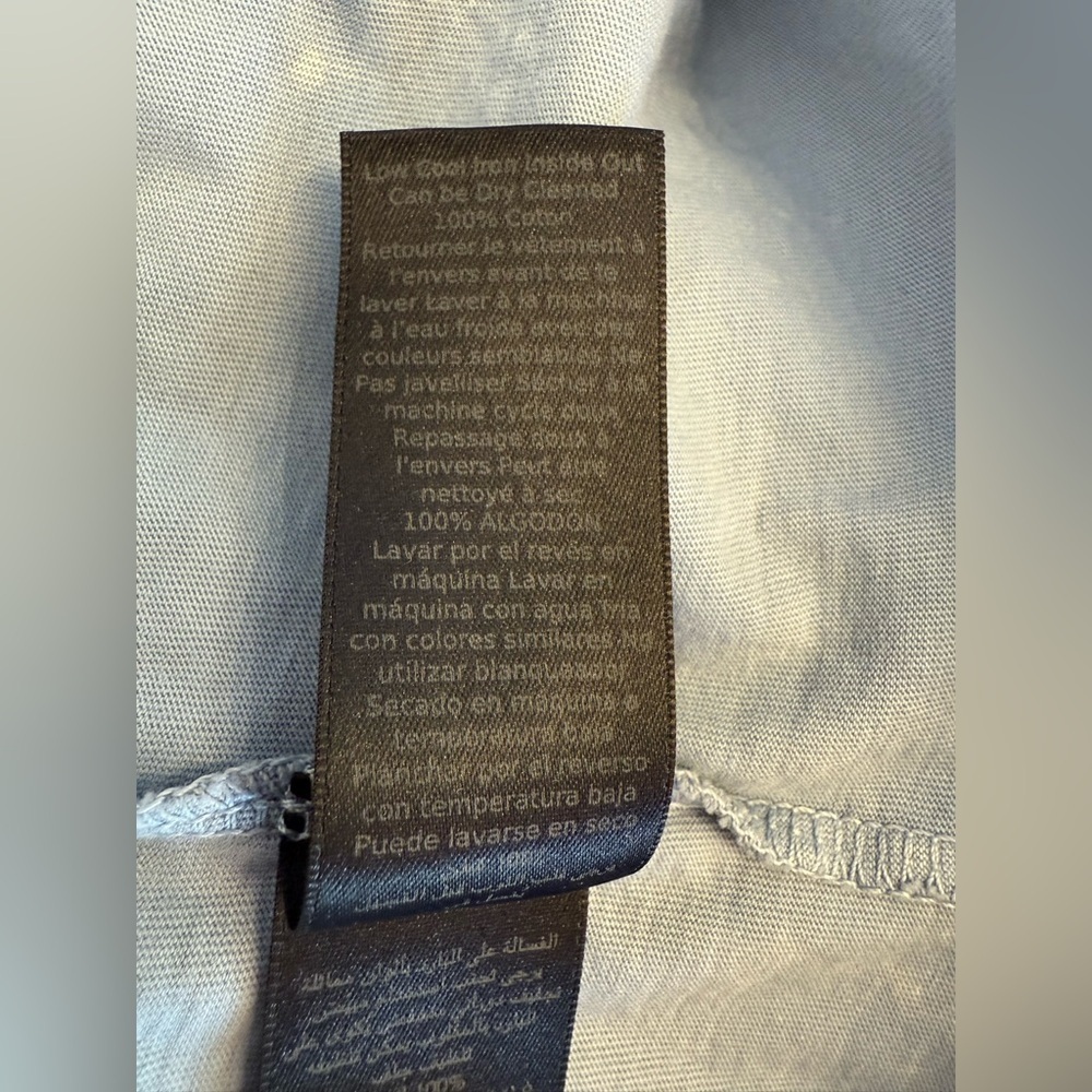 John Varvatos Marble Wash Polo Light Blue Size XL - Picture 5 of 10